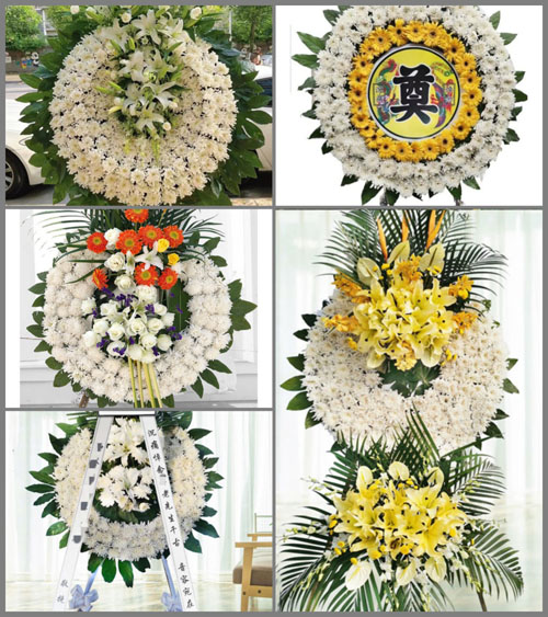 湖南永州祁阳县潘市镇董家埠村花圈速递